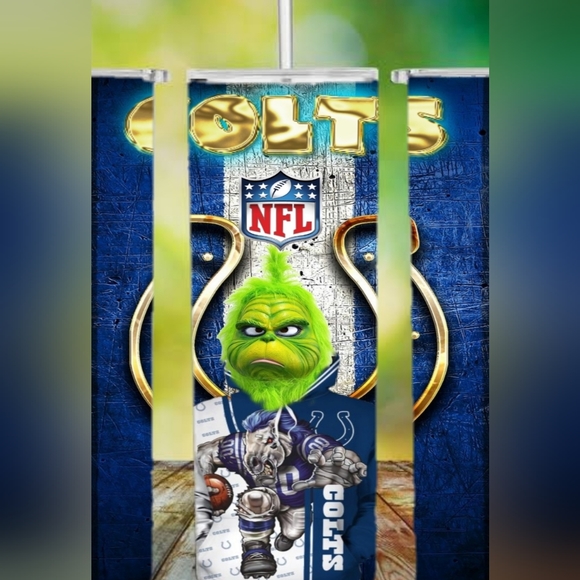 Grinch Colts tumbler - Picture 2 of 3